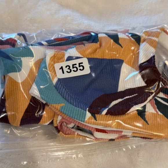 New! SET Vitamin A Demi Luciana bikini Cypress Tropical Print 31355 - Picture 12 of 12